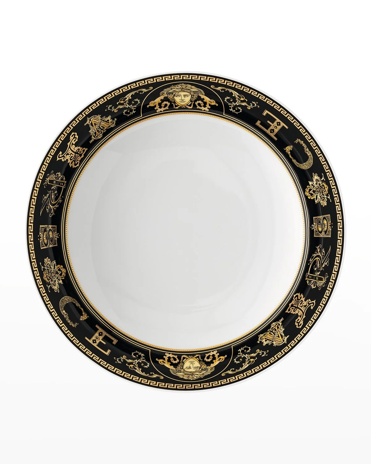 Virtus Gala Black Rim Soup Bowl - 1