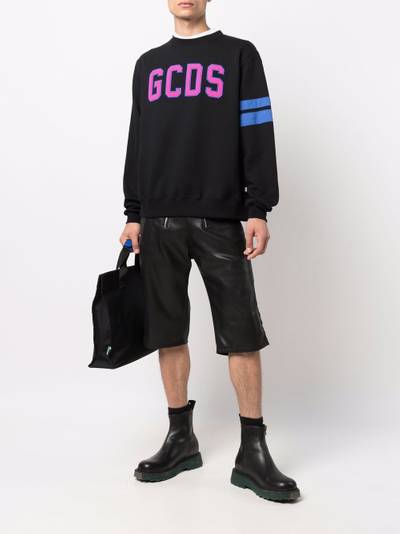 GCDS applique logo sweatshirt outlook