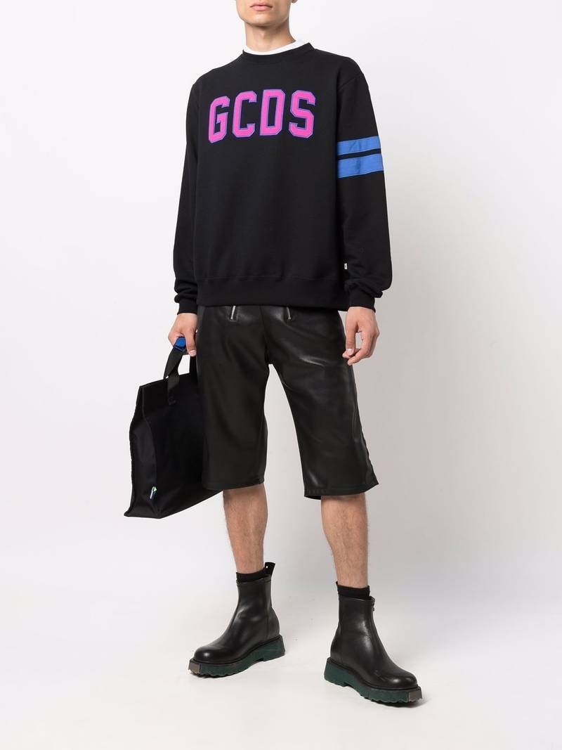 GCDS applique logo sweatshirt outlook