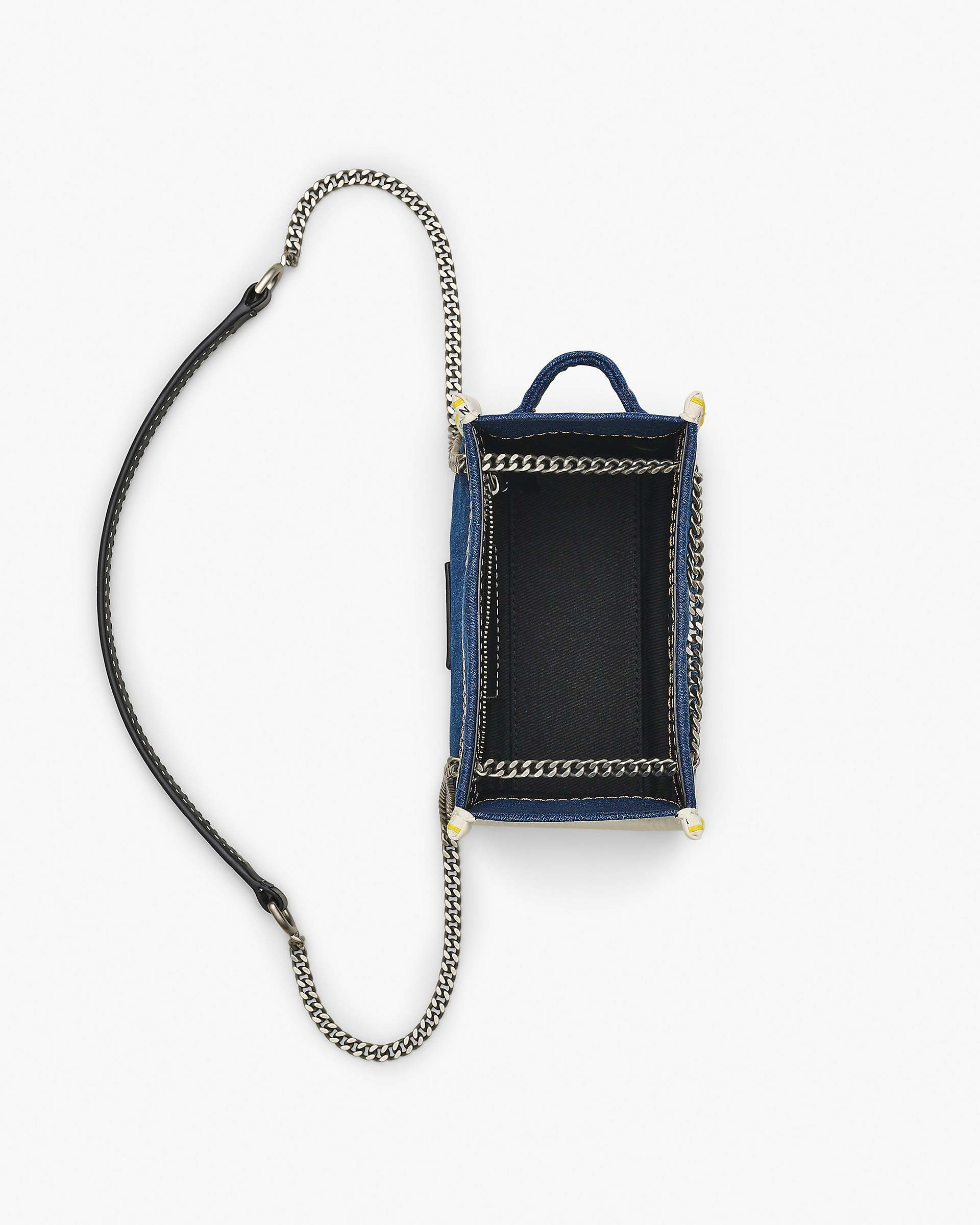 THE DENIM CHAIN CROSSBODY TOTE BAG - 8