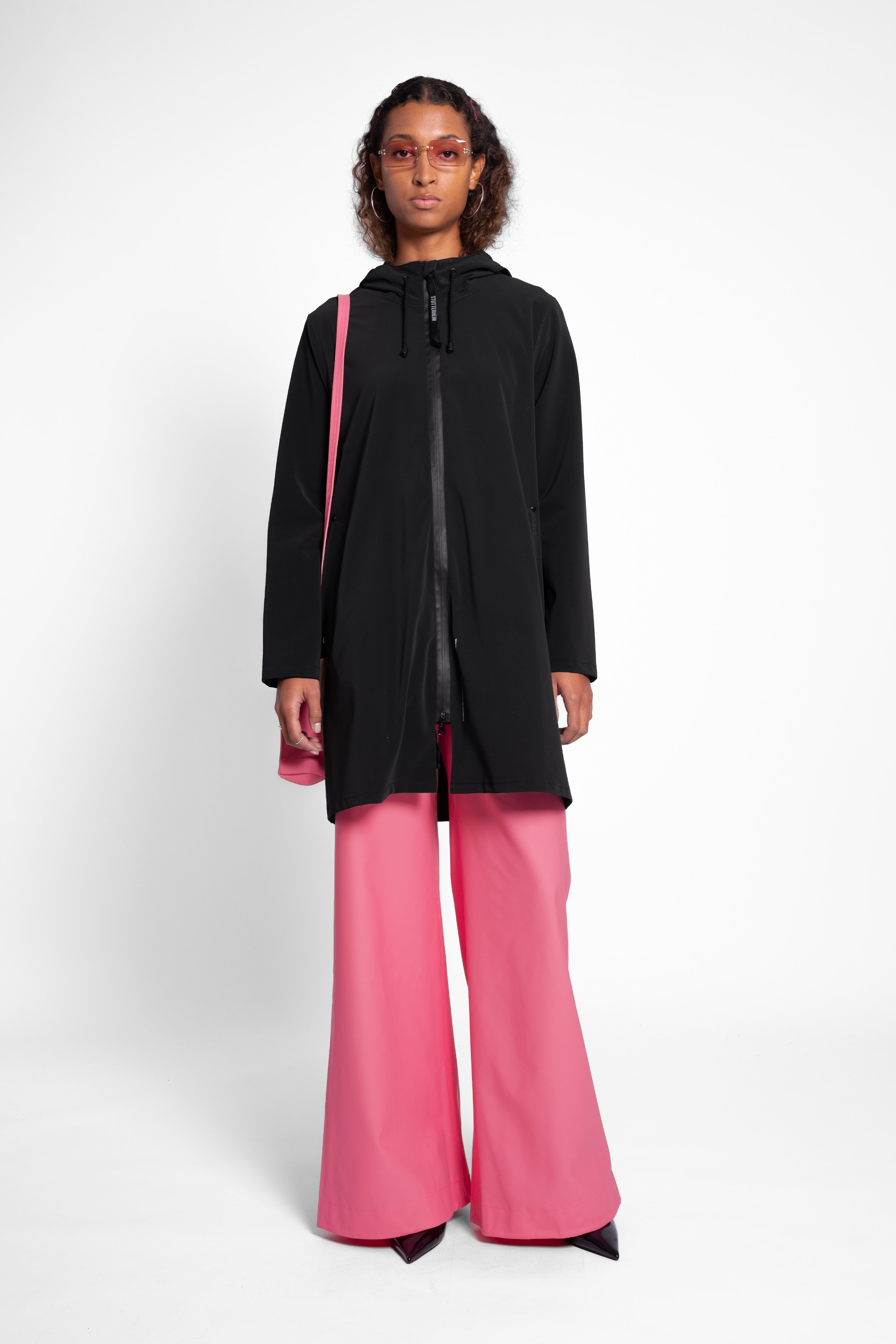Mosebacke Lightweight Matte Zip Raincoat Black - 2
