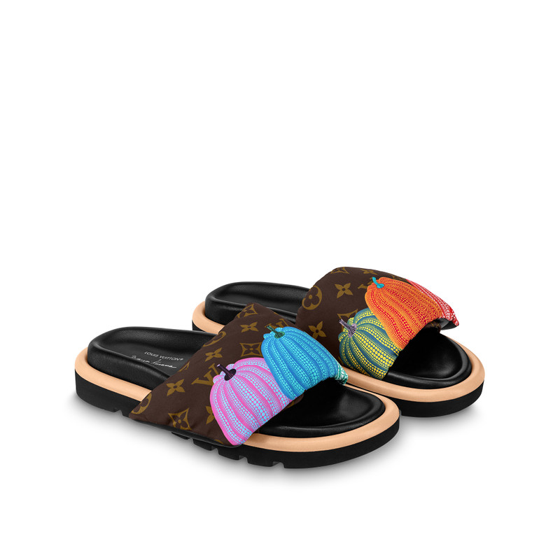 LV x YK Pool Pillow Flat Comfort Mule 3