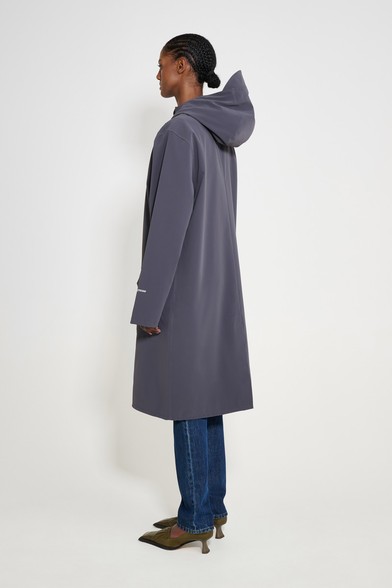 Stockholm Long Patch Raincoat Mystic Blue 3