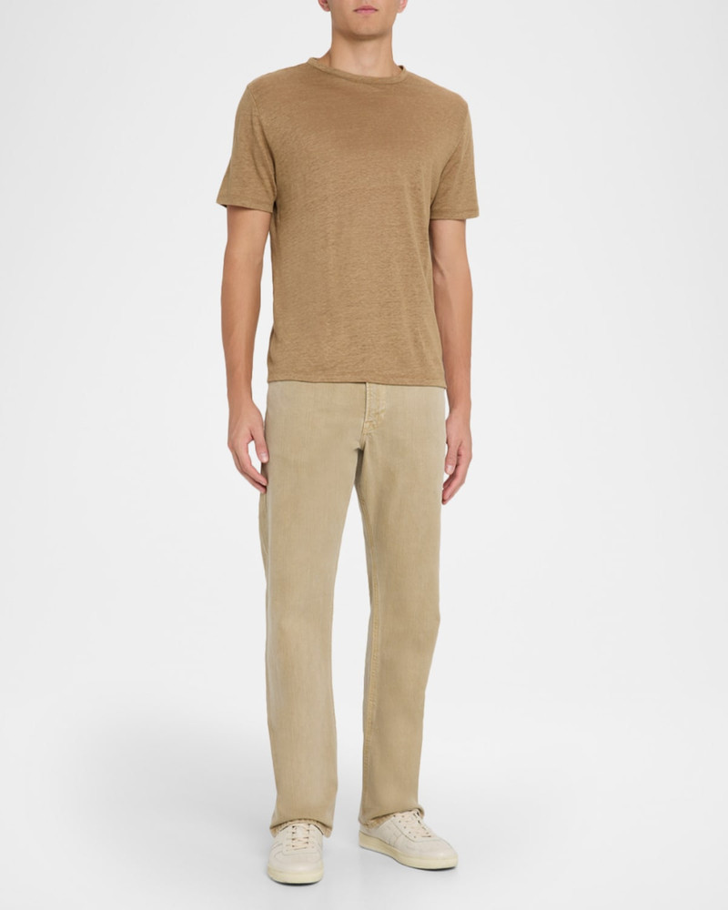 Vince Men's Solid Linen T-Shirt outlook