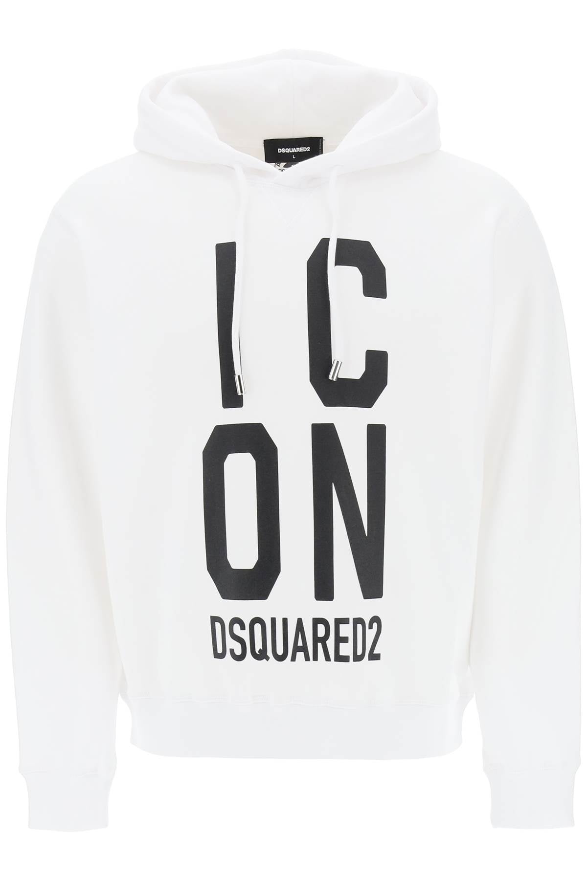 'Icon Squared' Cool Fit Hoodie With Logo Print - 1