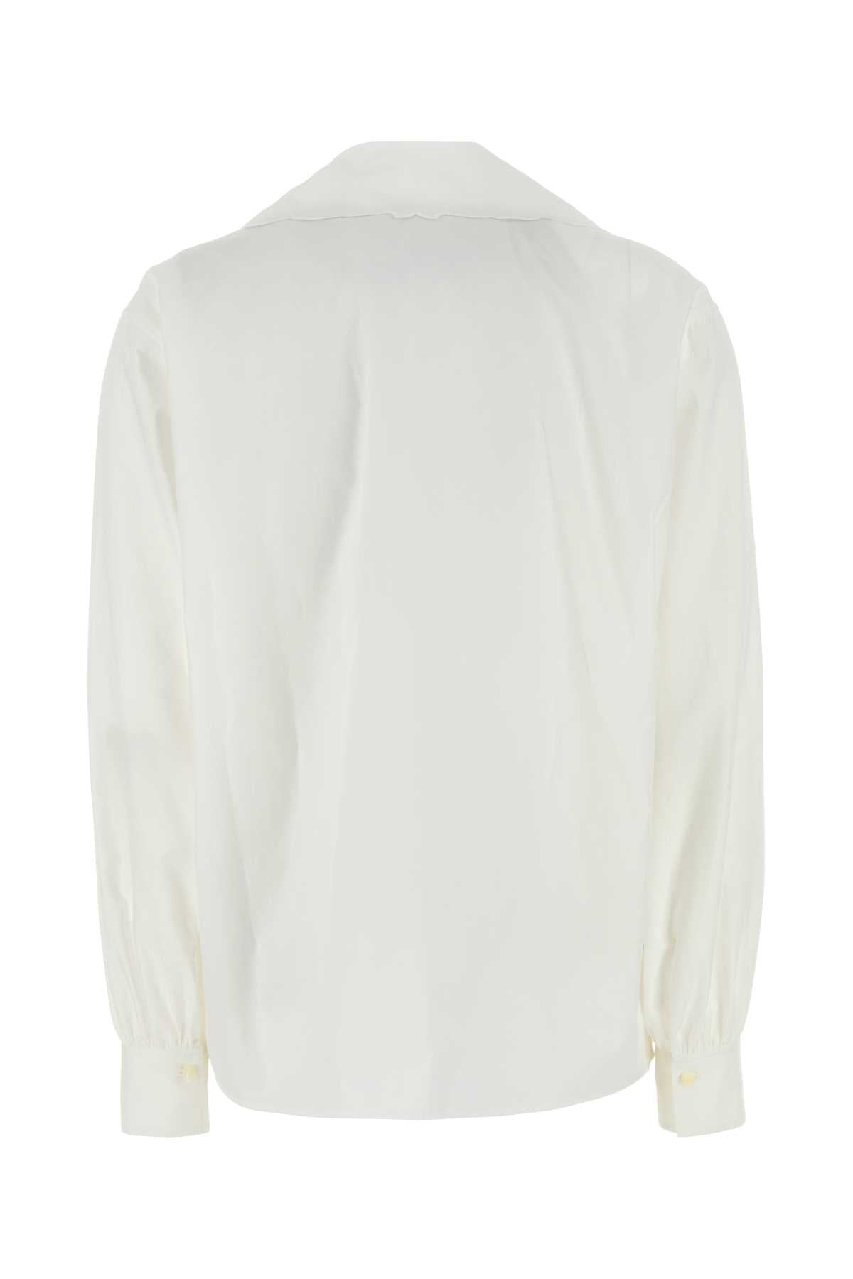 Chloe Women White Poplin Shirt - 2