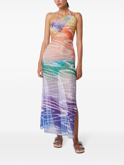 Missoni tie dye-print one-shoulder dress outlook