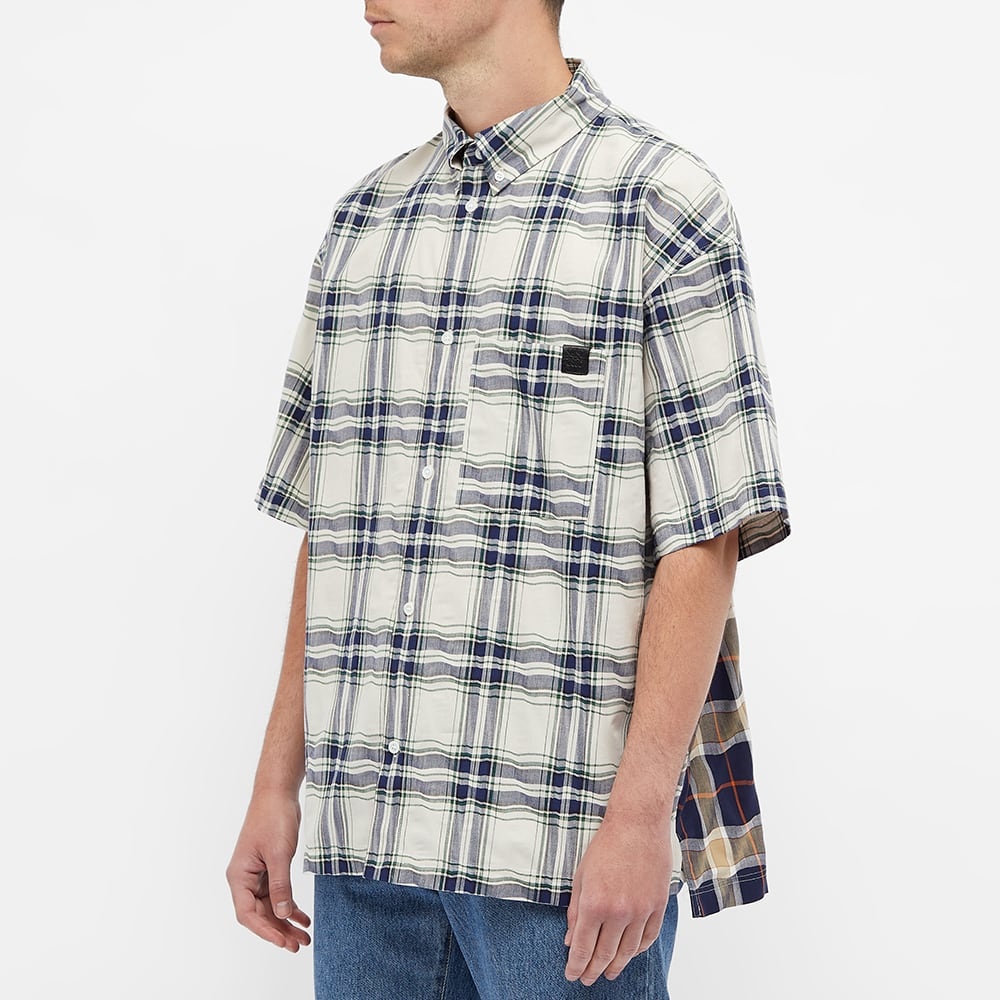 Loewe Short Sleeve Patchwork Check Shirt - 4