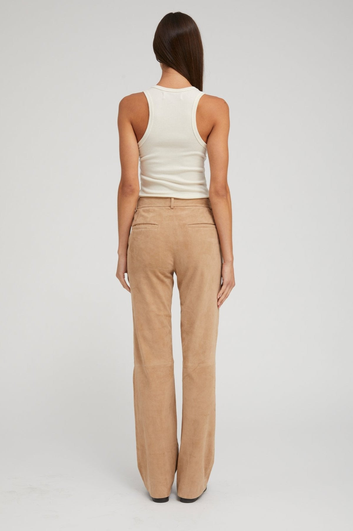 CREME RIB FITTED SCOOPED TANK - 4