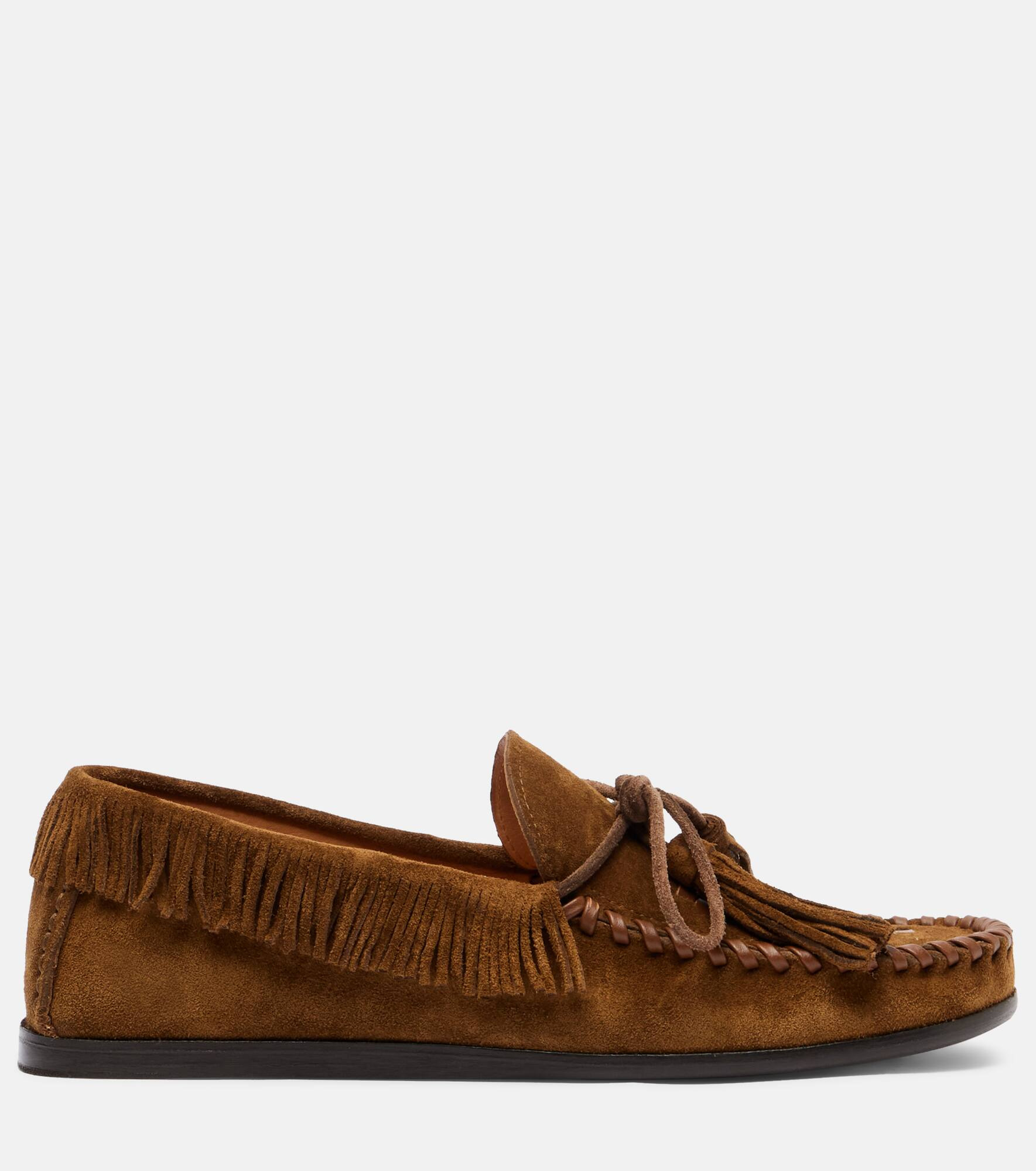 Fitza fringed suede loafers - 4