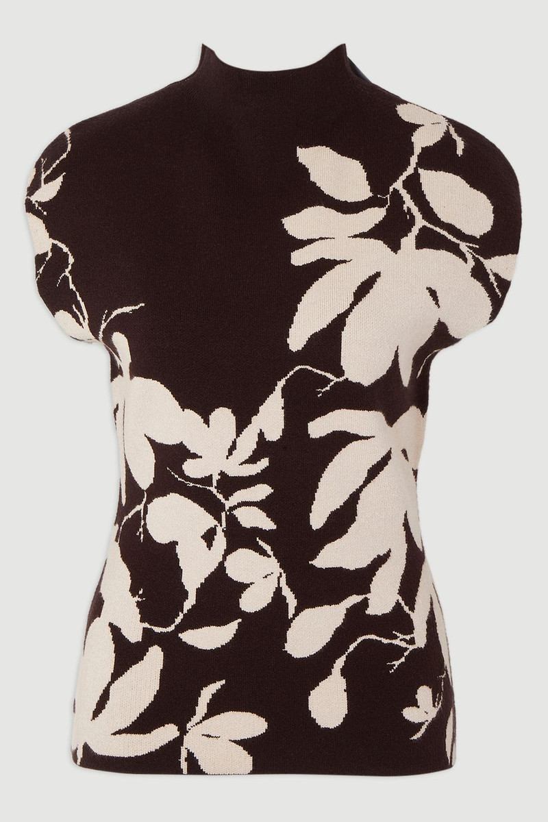 Jacquard Floral Knitted Top 4