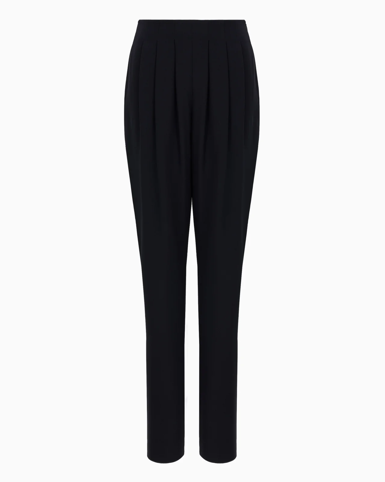 Darted, high-waisted trousers in techno cady - 1