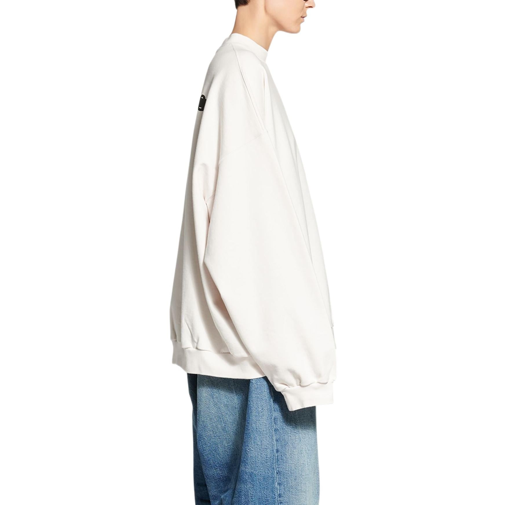 Balenciaga Strike 1917 Crewneck Sweater Oversized 'White' 699242TMVH29800 - 5