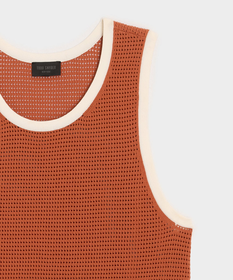 Tipped Luxe Mesh Tank 7