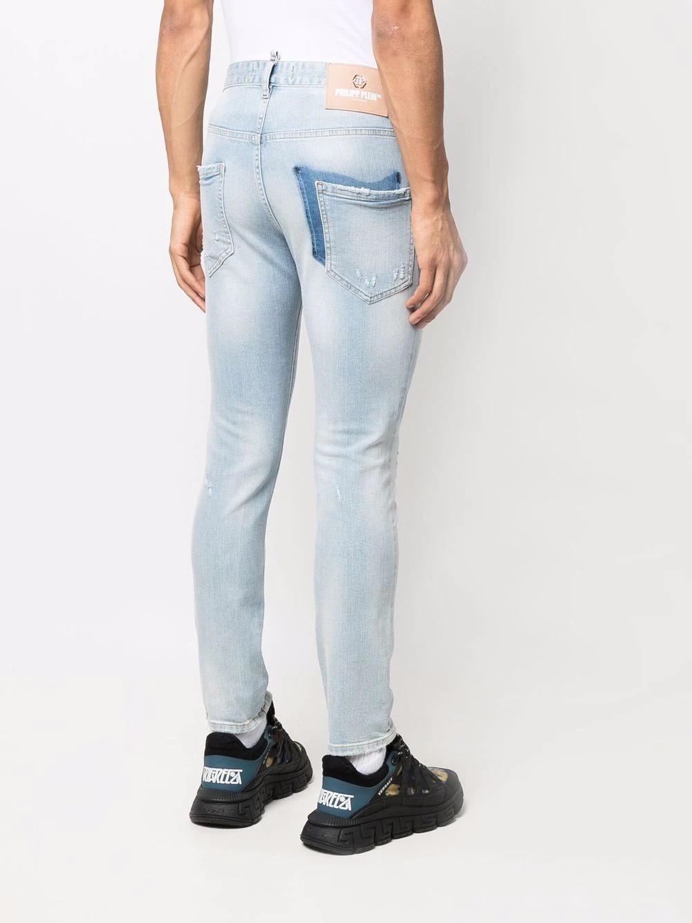 distressed skinny jeans - 4