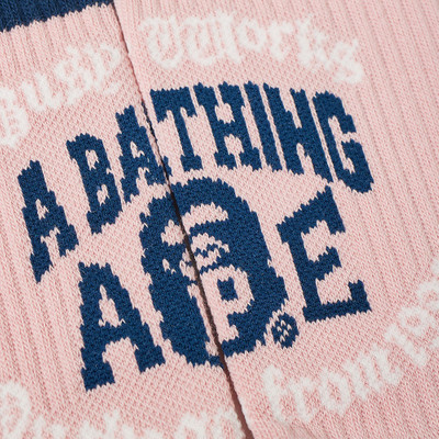 A BATHING APE® A Bathing Ape College Logo Sock outlook