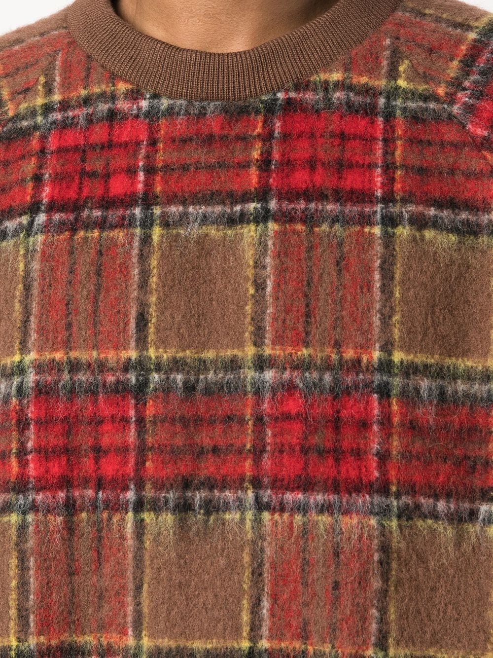 plaid-check sweatshirt - 5
