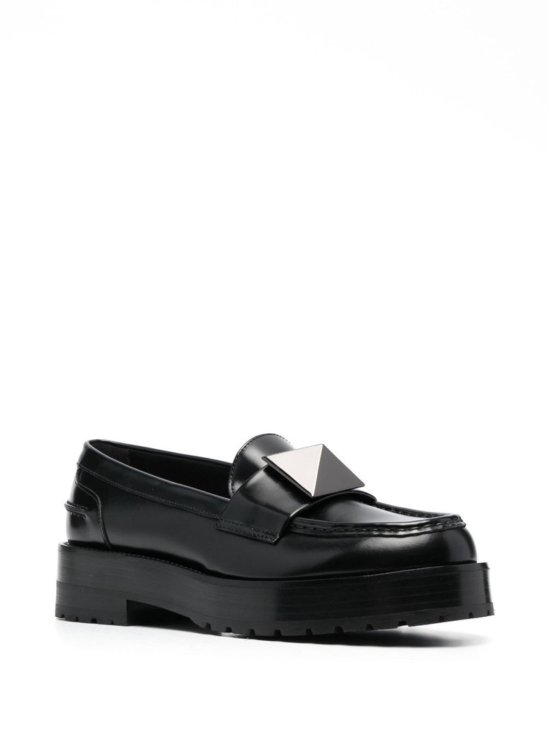 Valentino Rockstud platform loafers outlook