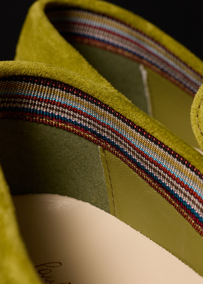 Green Suede 'Simeon' Loafers 4