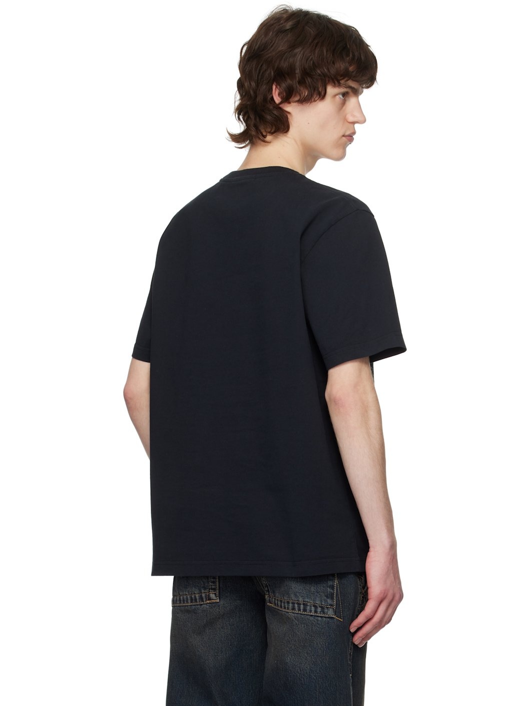 Black Bold Fox Head Patch Comfort T-shirt - 3