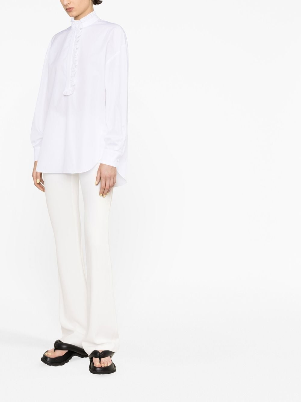 ruffled cotton shirt - 4