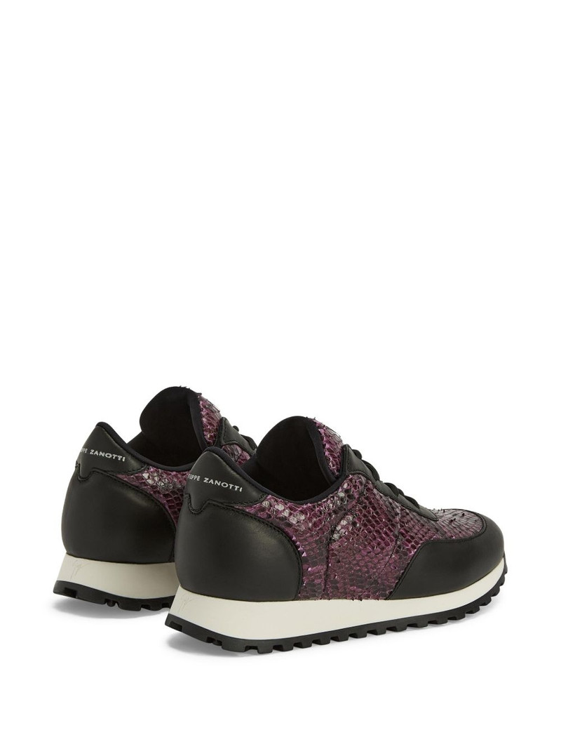Jimi snakeskin leather sneakers 3