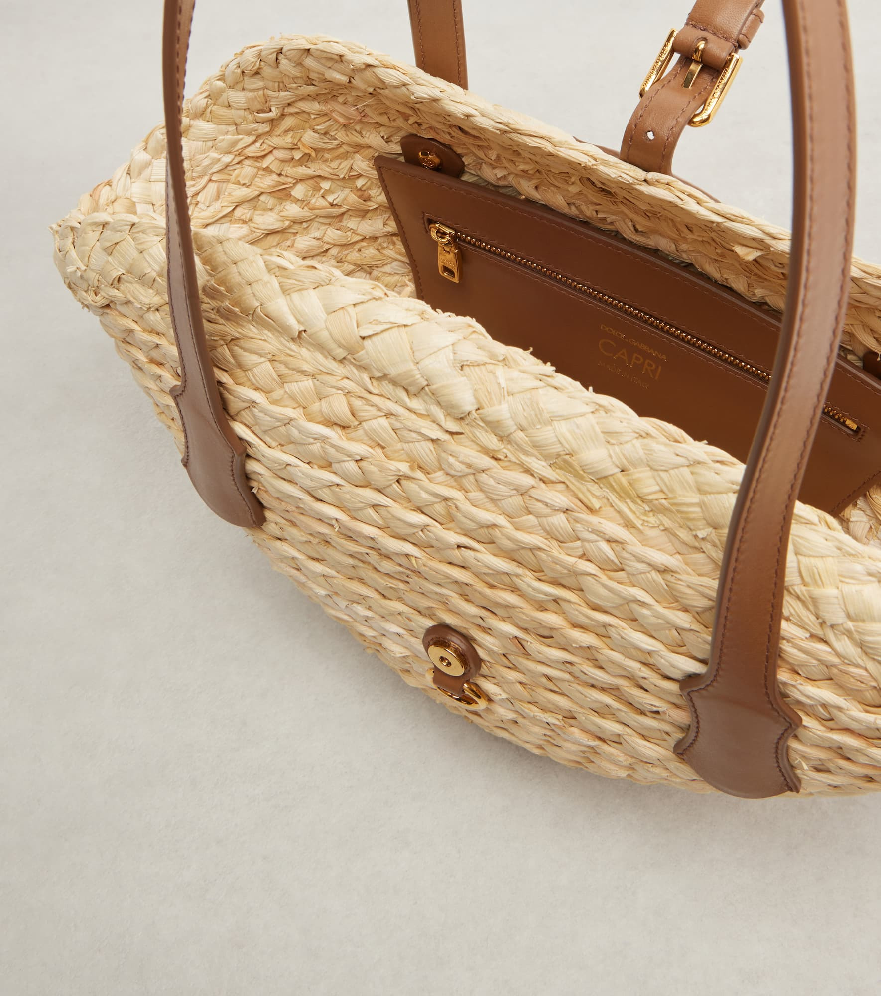 Capri Small raffia basket bag - 3