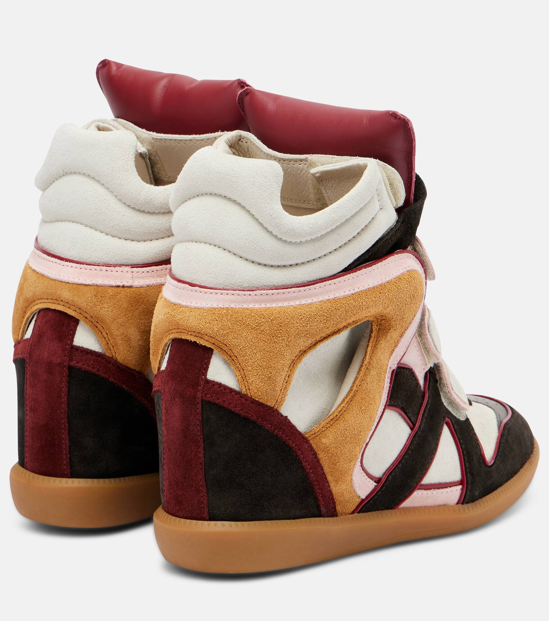 Bekett suede and leather wedge sneakers - 2
