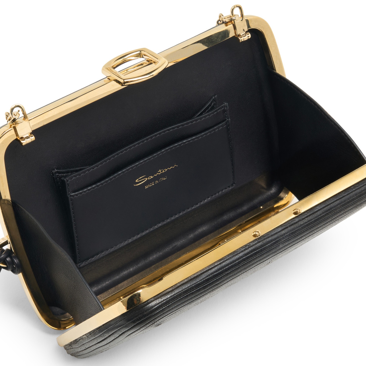 Black leather crossbody bag - 5