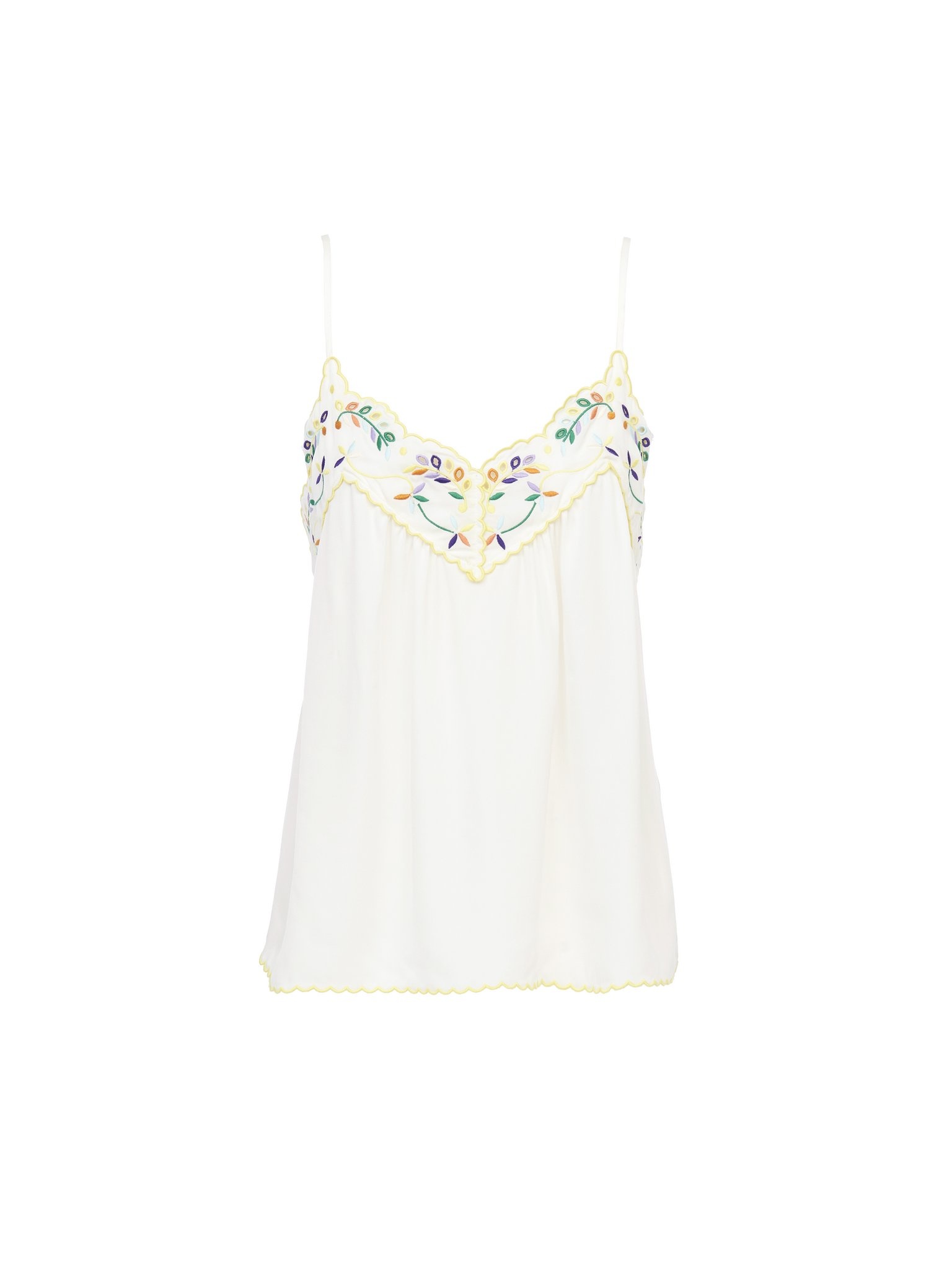 EMBROIDERED SLIP TOP - 1