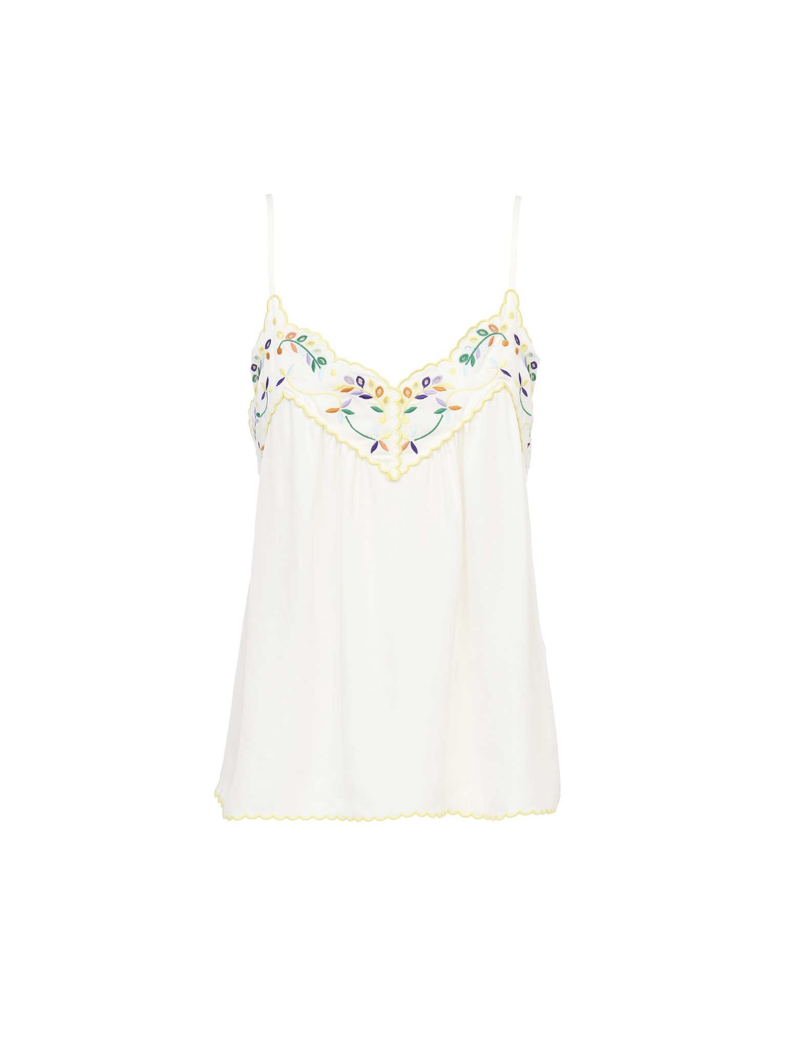 EMBROIDERED SLIP TOP - 1