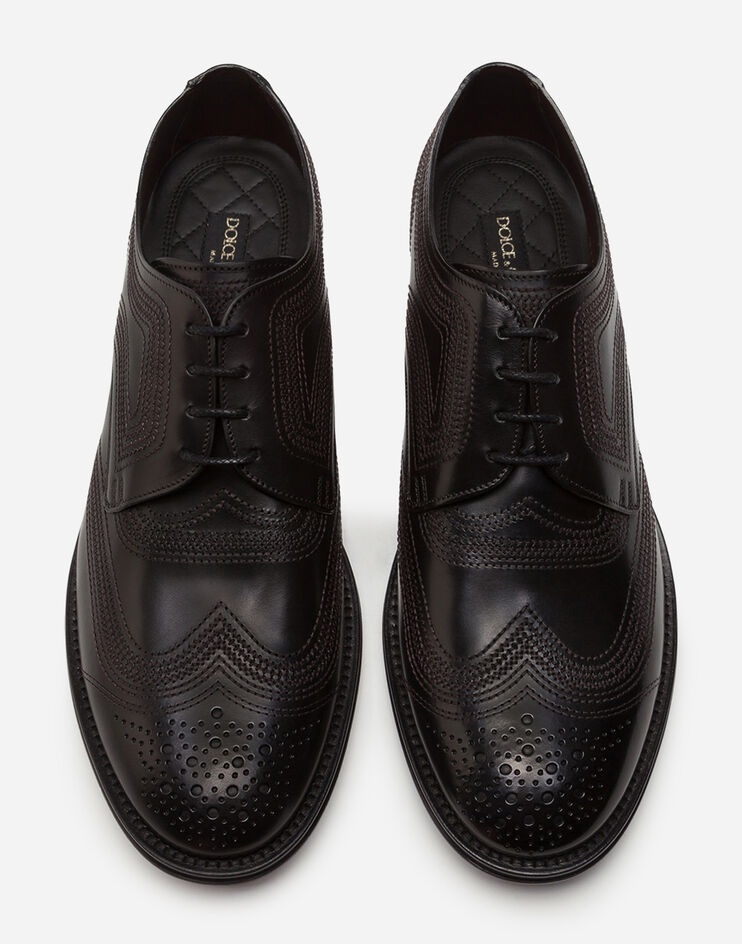 Brogue derby in michelangelo calfskin - 4