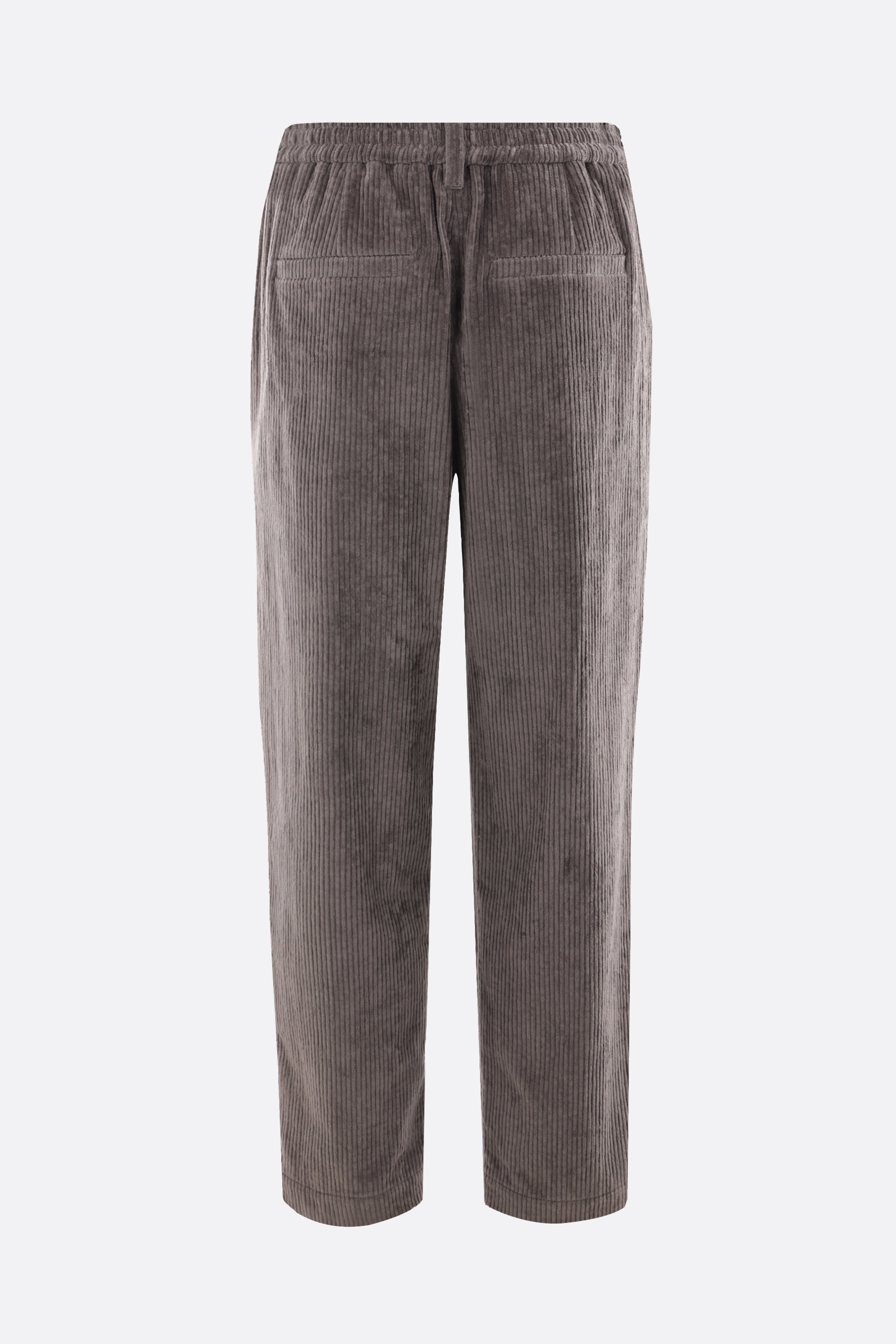 CORDUROY CROPPED BAGGY TROUSERS - 2
