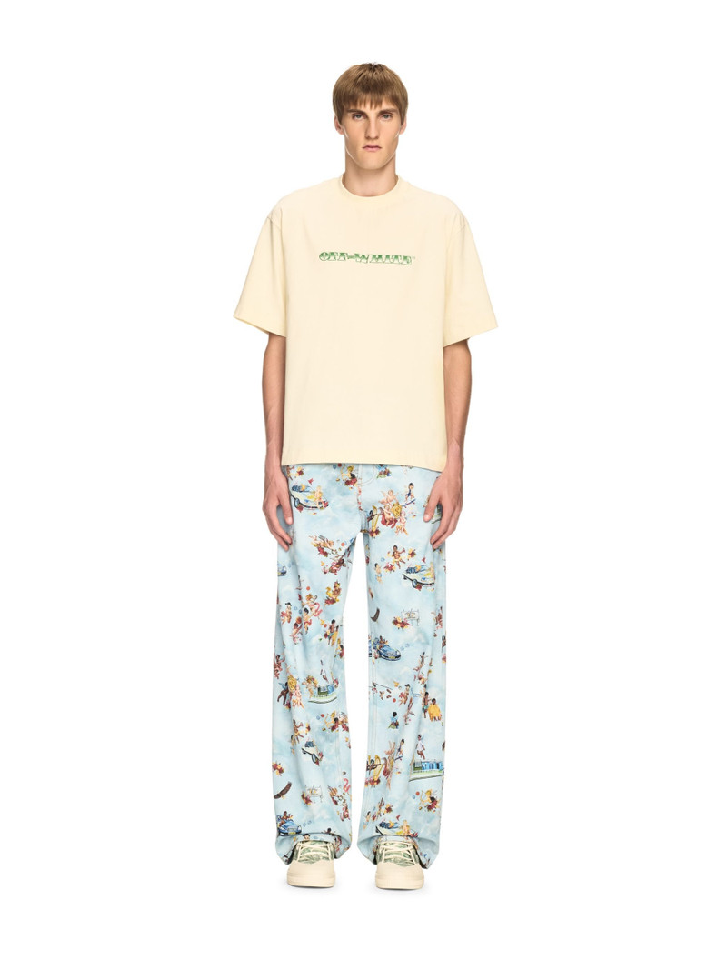 Off-White Cream Cash Arrow T-shirt outlook