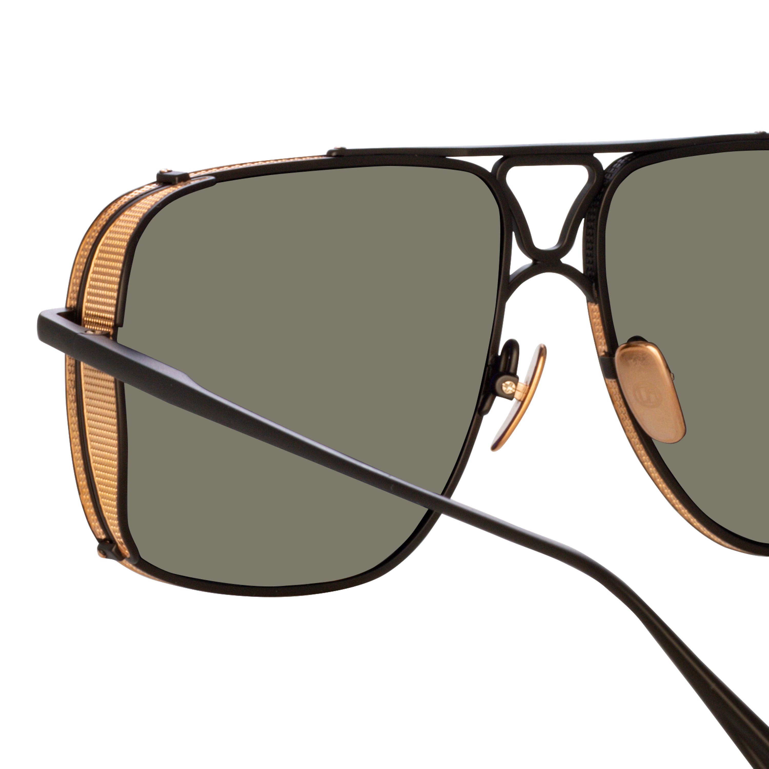 ENZO AVIATOR SUNGLASSES IN NICKEL - 5