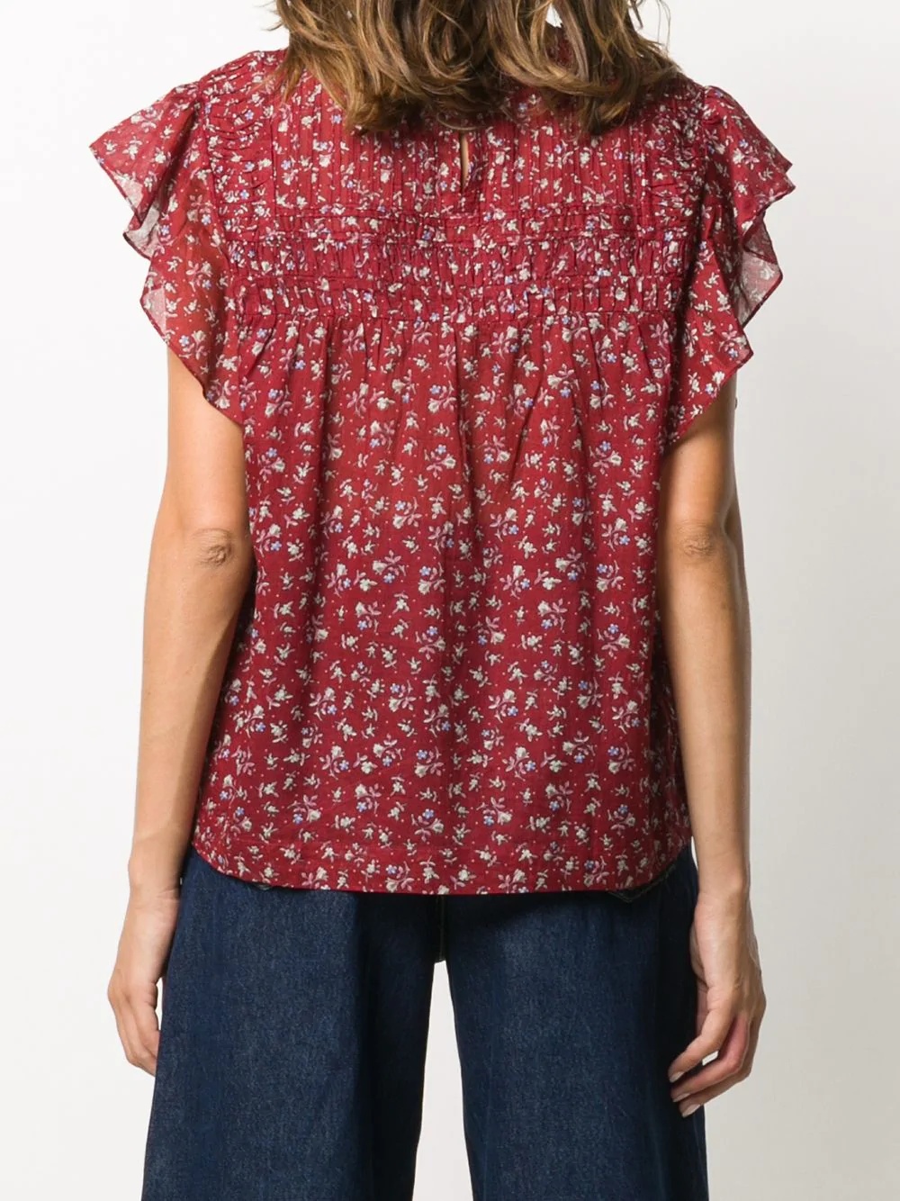 floral print blouse - 4