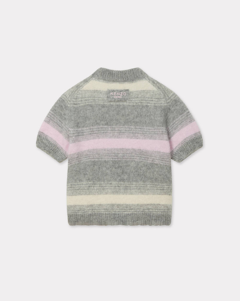 KENZO 'KENZO Speed Stripe' hairy knitted top in mixed alpaca wool outlook