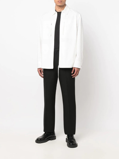 Jil Sander zip-up cotton shirt jacket outlook