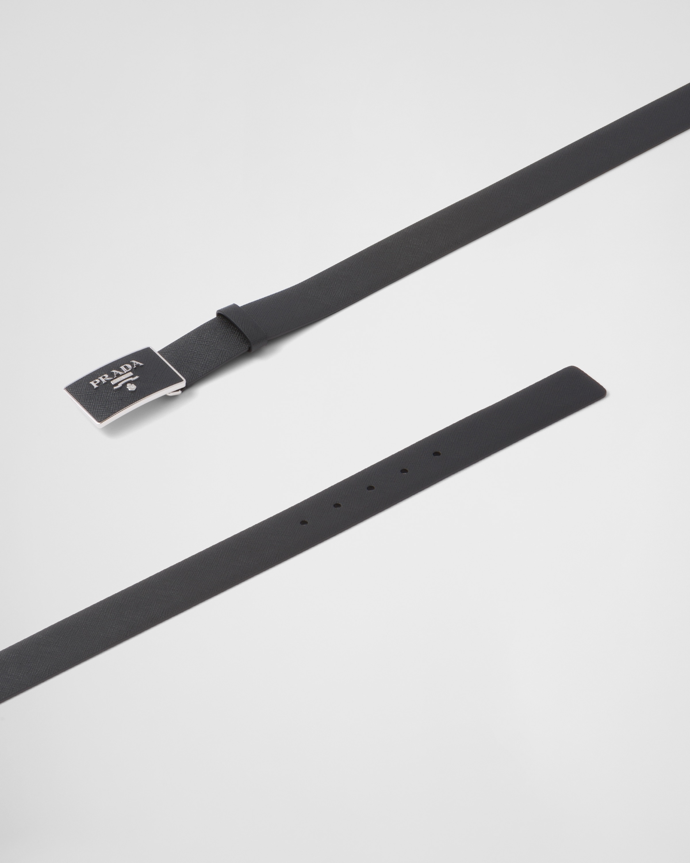 Saffiano leather belt - 4