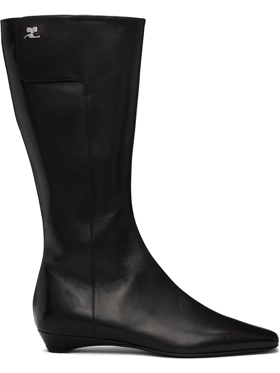 Black Heritage Flat Boots - 1