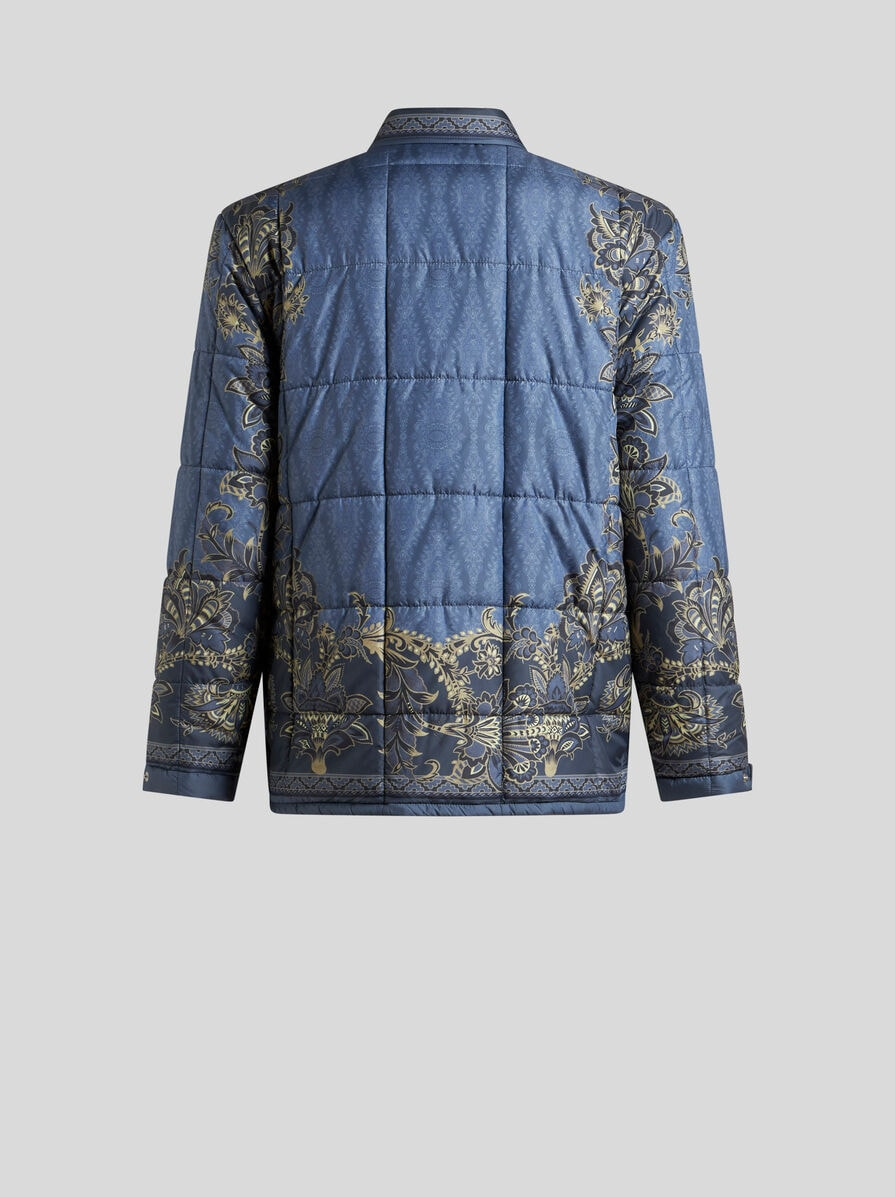 QUILTED OVERSHIRT WITH PLACED PRINT - 5