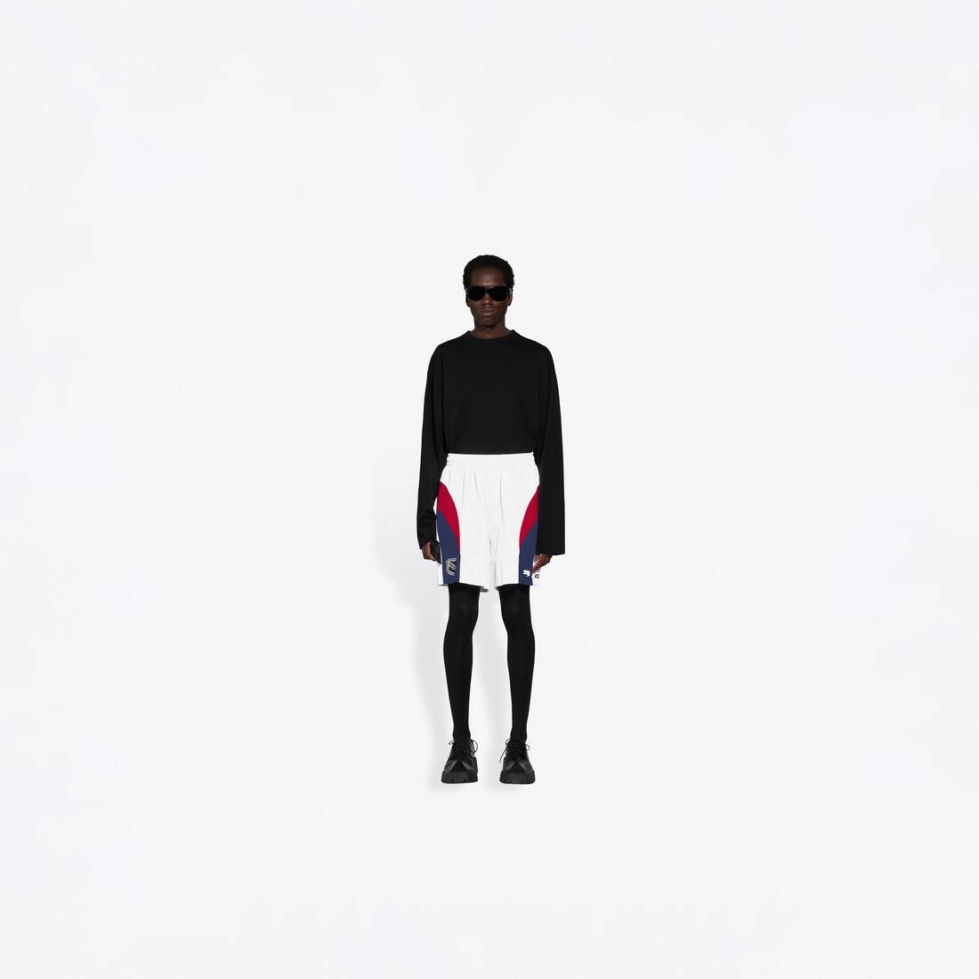 Men's Hockey Shorts in White/red - 3