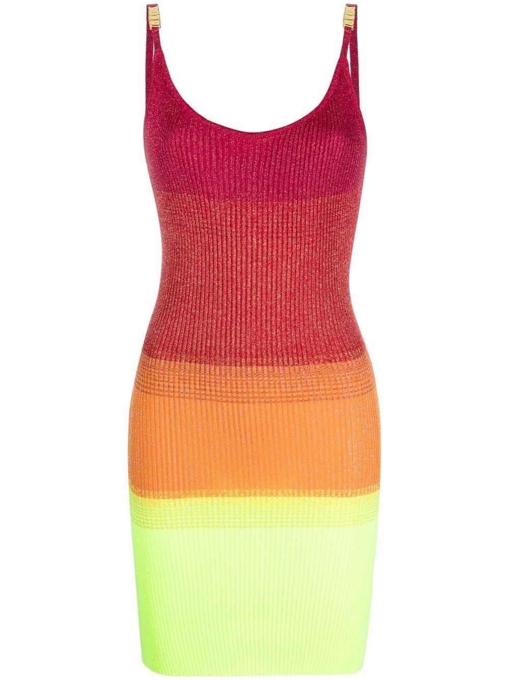 multicoloured sleeveless dress - 1