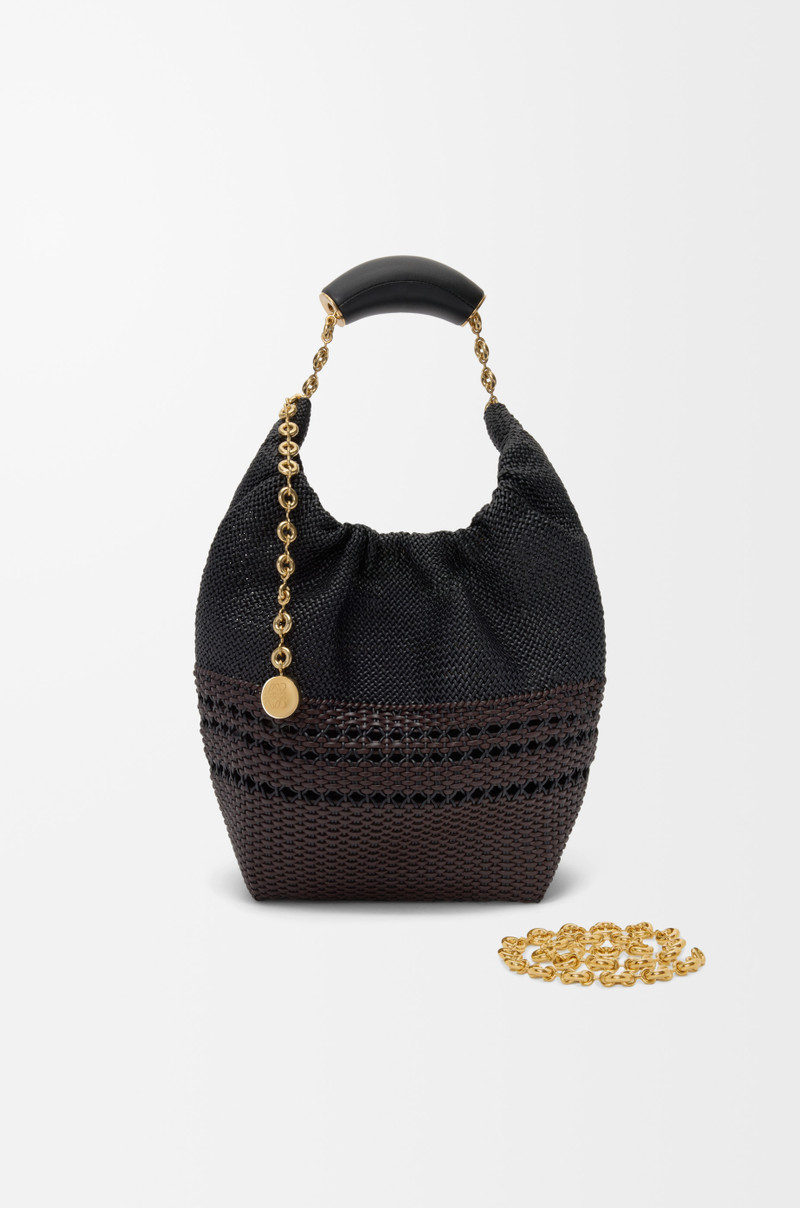 Small Squeeze bag in woven nappa calfskin 4