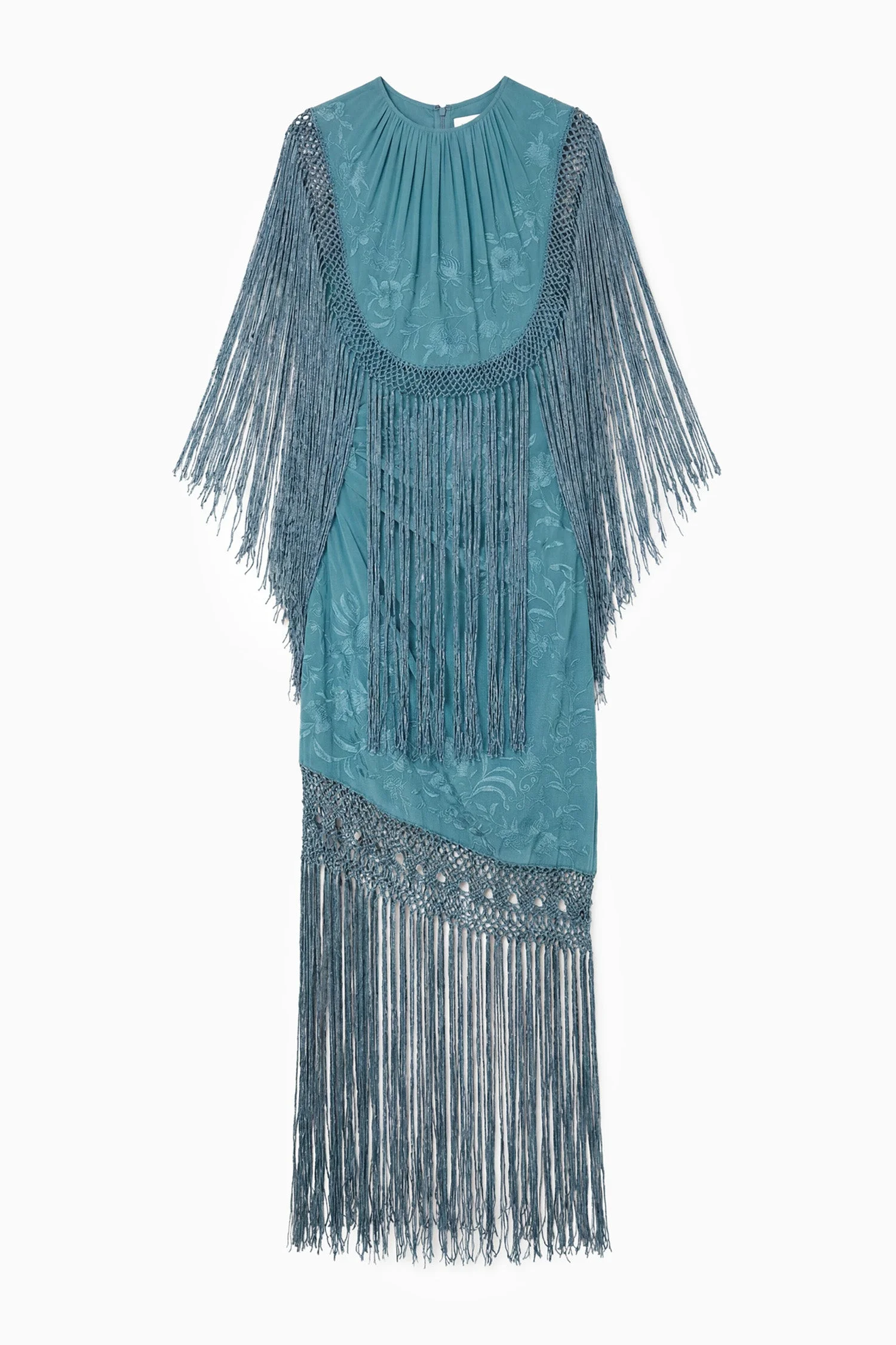 Nerine Silk Fringe Dress - 1
