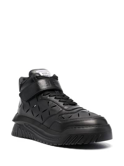 VERSACE high-top leather trainers outlook