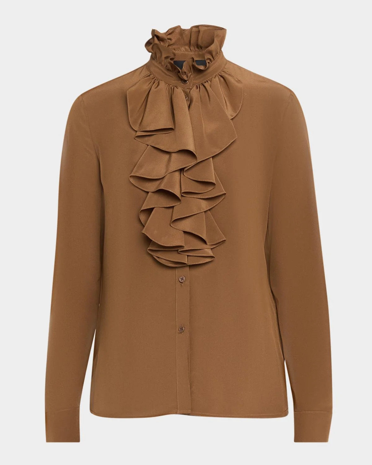 Lily Silk Ruffle Blouse - 1