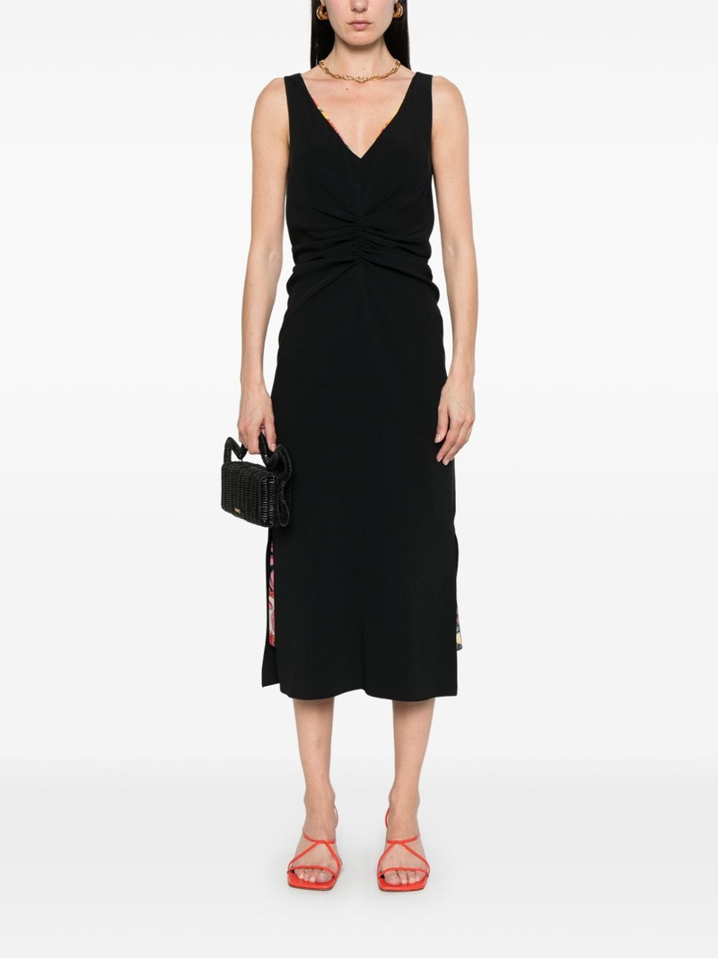 Etro ruched-detailed midi dress outlook