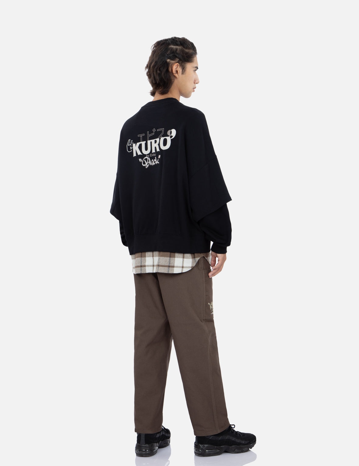 Contrast Hem Mock 2-in-1 Sweatshirt - 3