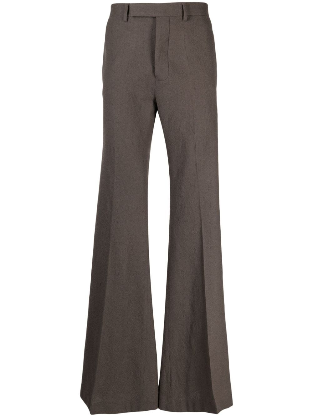 wide-leg wool trousers - 1